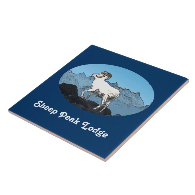 Azulejo De Cerâmica Sheep Peak Lodge (Lateral)
