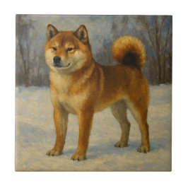 Azulejo De Cerâmica Shiba Inu