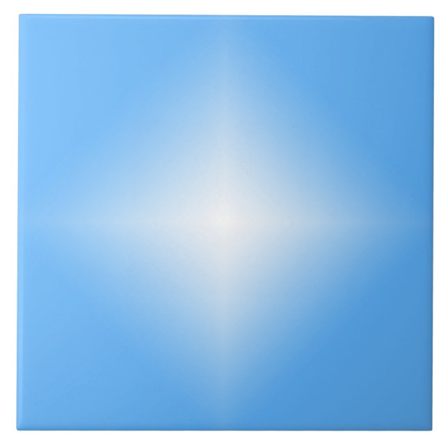 Azulejo De Cerâmica Shine de Diamante Azul Pálido (Frente)