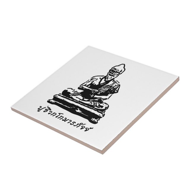 Azulejo De Cerâmica Shivago Komarpaj Buddha da Massagem Tailandesa (Lateral)