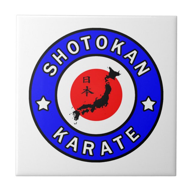 Azulejo De Cerâmica Shotokan Karate (Frente)