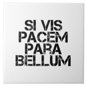 Azulejo De Cerâmica Si Vis Pacem Para Bellum