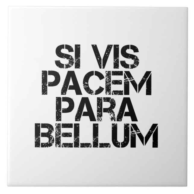 Azulejo De Cerâmica Si Vis Pacem Para Bellum (Frente)