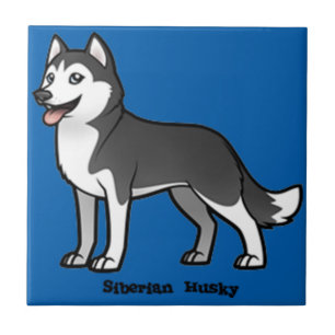 Azulejo De Cerâmica Siberian Husky