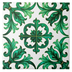 Azulejo De Cerâmica Siciliano,verão,limão,mosaico,verde,