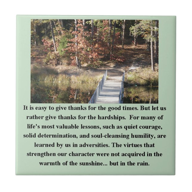 Azulejo De Cerâmica Silencioso Inspirativo (Frente)