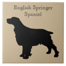 Silhouette do Cachorro Espanhol Inglês Springer