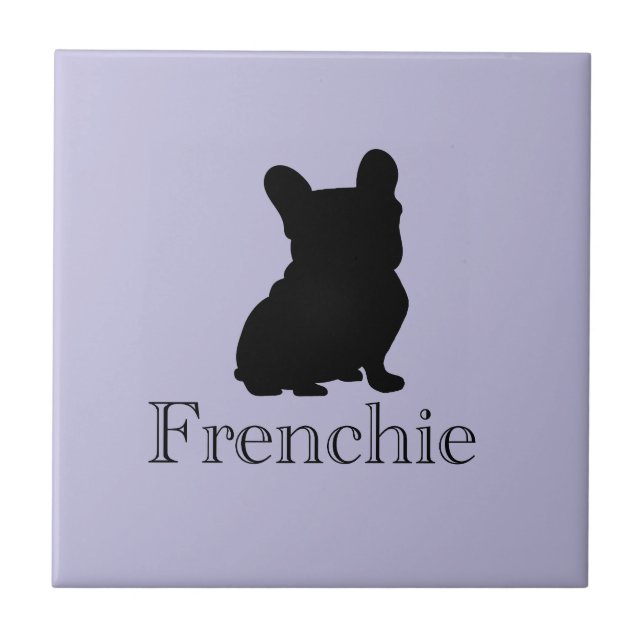 Azulejo De Cerâmica silhueta Frenchie (Frente)