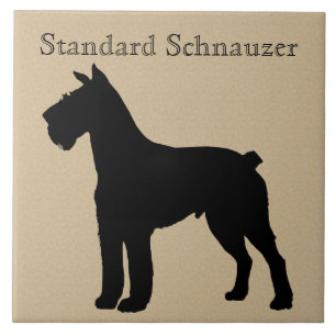 Azulejo De Cerâmica Silhuette Standard Schnauzer