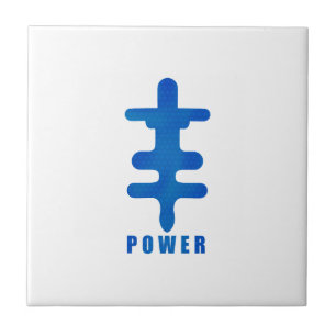 Azulejo De Cerâmica Símbolo Adinkra Power Okodee Mmowas Gift Idea