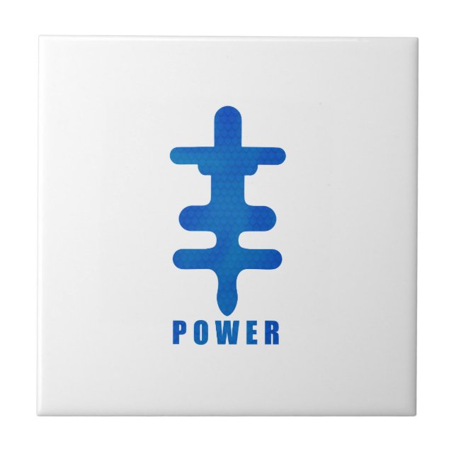 Azulejo De Cerâmica Símbolo Adinkra Power Okodee Mmowas Gift Idea (Frente)