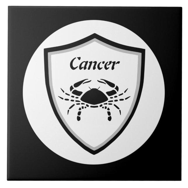 Azulejo De Cerâmica Símbolo cancer        (Frente)
