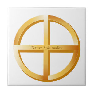 Azulejo De Cerâmica Símbolo de espiritualidade nativa