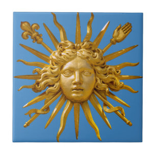 Azulejo De Cerâmica Símbolo de Luís XIV o Rei Sol