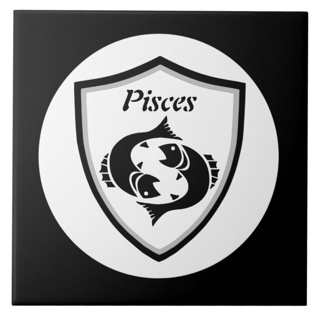 Azulejo De Cerâmica símbolo de peixes       (Frente)