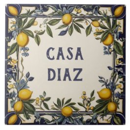 Azulejo De Cerâmica Símbolo de Placa de Nome da Casa Personalizada de 