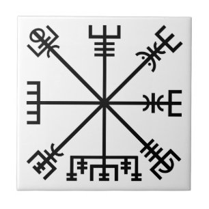 Azulejo De Cerâmica Símbolo de Vegvisir