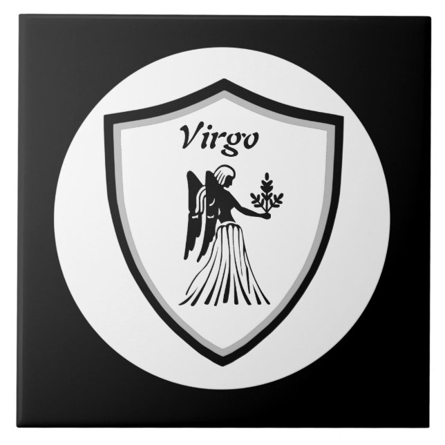 Azulejo De Cerâmica Símbolo de Virgem (Frente)