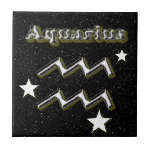 Azulejo De Cerâmica Símbolo do Aquário