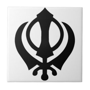 Azulejo De Cerâmica Símbolo do sikh de Khanda