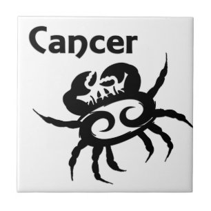 Azulejo De Cerâmica Símbolo e sinal Zodiac do cancer