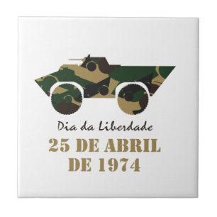 Azulejo De Cerâmica Símbolo militar da Revolução de 25 de abril
