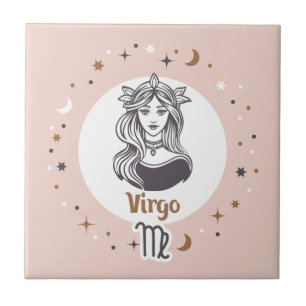 Azulejo De Cerâmica Símbolo Zodiac Virgo