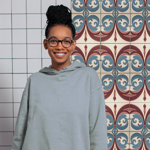 Azulejo De Cerâmica Simetria Floral Moderna do Abstrato do Século médi