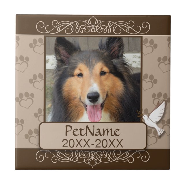 Azulejo De Cerâmica Simpatia feita sob encomenda do animal de (Frente)