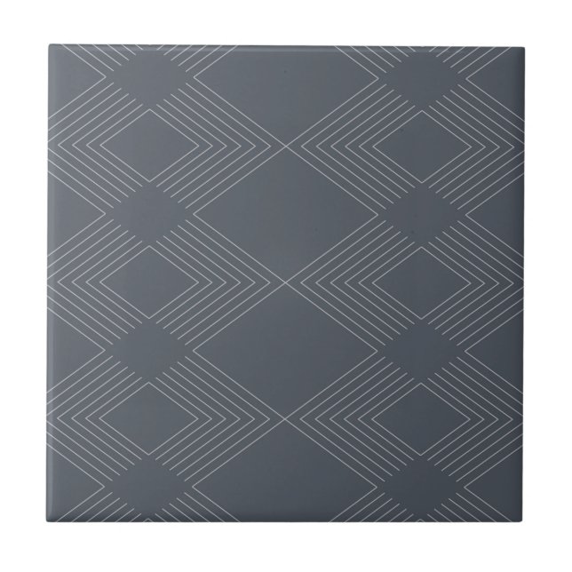 Azulejo De Cerâmica Simple, elegant, urban, chic line graphic pattern (Frente)