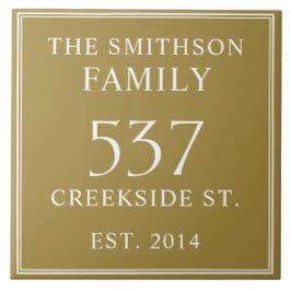 Azulejo De Cerâmica Simples Data De Ochre Estabelecida Endereço Palco