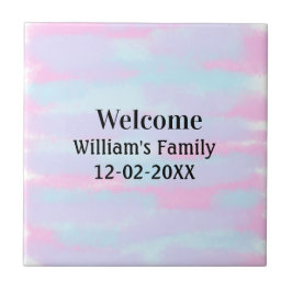 Azulejo De Cerâmica simples logotipo monograma mínimo personalizado be