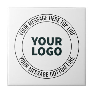 Azulejo De Cerâmica Simples para Substituir com Seu Logotipo ou Imagem
