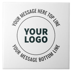 Azulejo De Cerâmica Simples para Substituir com Seu Logotipo ou Imagem