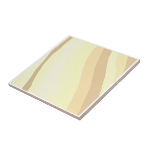Azulejo De Cerâmica simples personalizado amarelo azul aquarela adicio