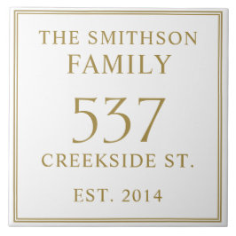 Azulejo De Cerâmica Simples White Date Estabelecida Endereço House Pla