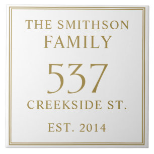 Azulejo De Cerâmica Simples White Date Estabelecida Endereço House Pla