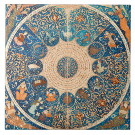 Azulejo De Cerâmica Sinais do Zodíaco Mapa Celestial Vintage