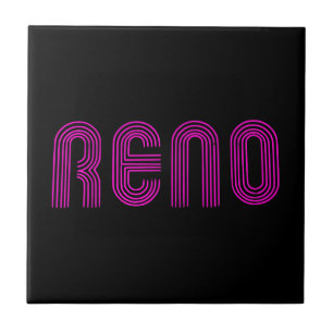 Azulejo De Cerâmica Sinal cor-de-rosa de Reno