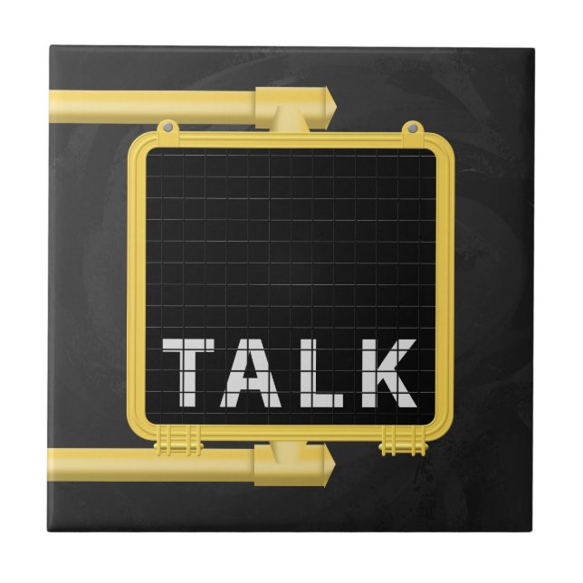 Azulejo De Cerâmica Sinal Crosswalk de Nova Iorque (Frente)