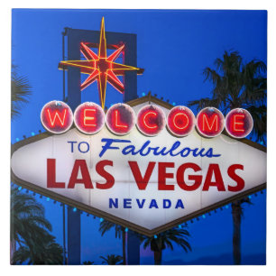 Azulejo De Cerâmica Sinal de Bem-Vindo a Las Vegas
