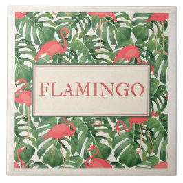 Azulejo De Cerâmica Sinal de flamingo
