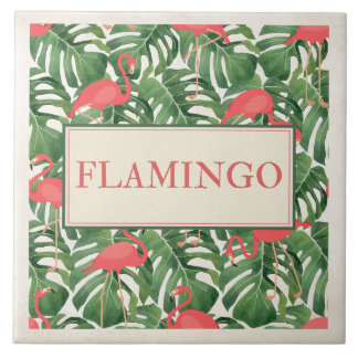 Azulejo De Cerâmica Sinal de flamingo