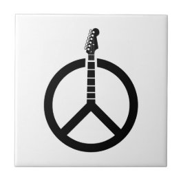 Azulejo De Cerâmica Sinal de Paz de Violão