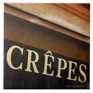 Azulejo De Cerâmica Sinal dos Crepes, Paris