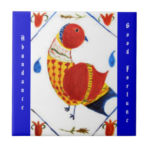 Azulejo De Cerâmica Sinal holandês do Hex do PA da abundância & da b