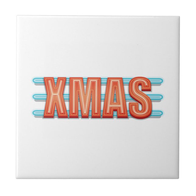 Azulejo De Cerâmica Sinal XMAS (Frente)