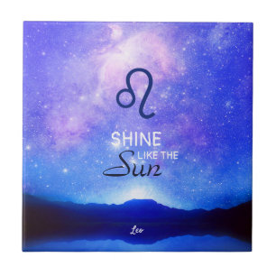 Azulejo De Cerâmica Sinal Zodíaco Leo Dreamy Star Cote