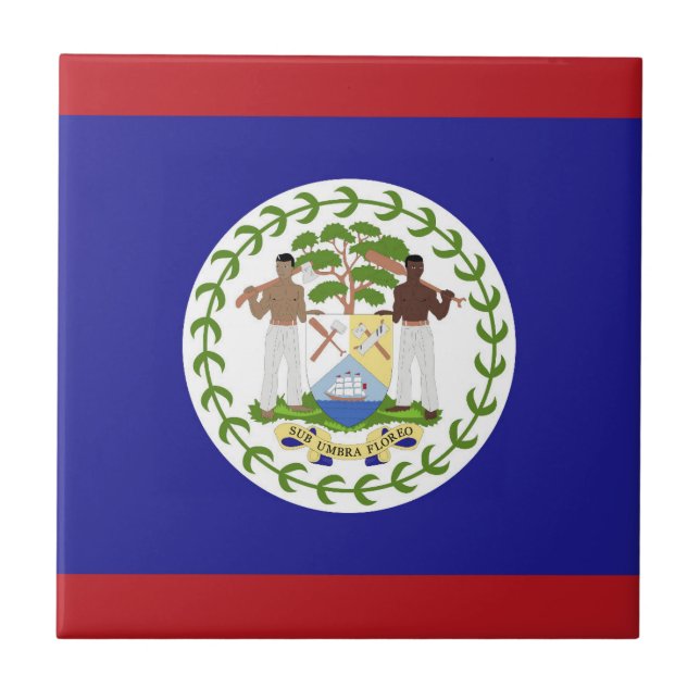 Azulejo De Cerâmica Sinalizador Belize (Frente)
