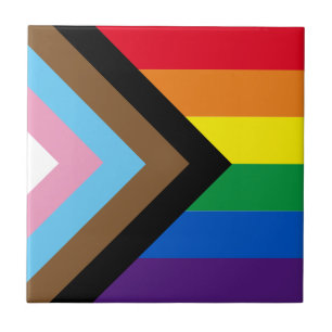 Azulejo De Cerâmica Sinalizador de diversidade de gay do arco-íris Lg